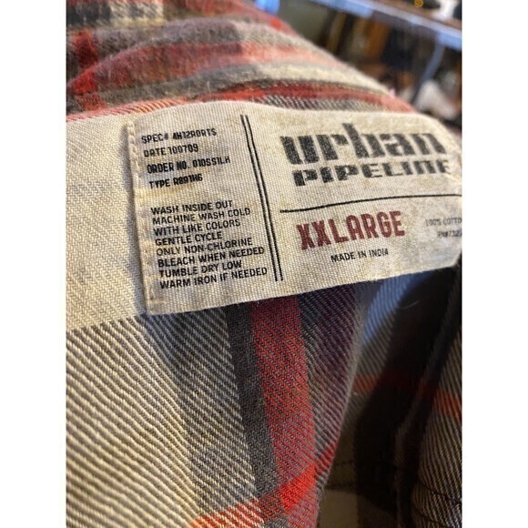 Long Sleeve Button front Men's Shirts Urban Pipeline,XXL,lMulti Color - Picture 6 of 6